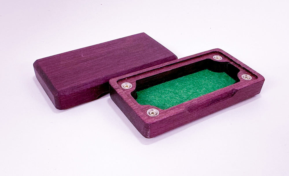 Mikro terningboks i purple heart