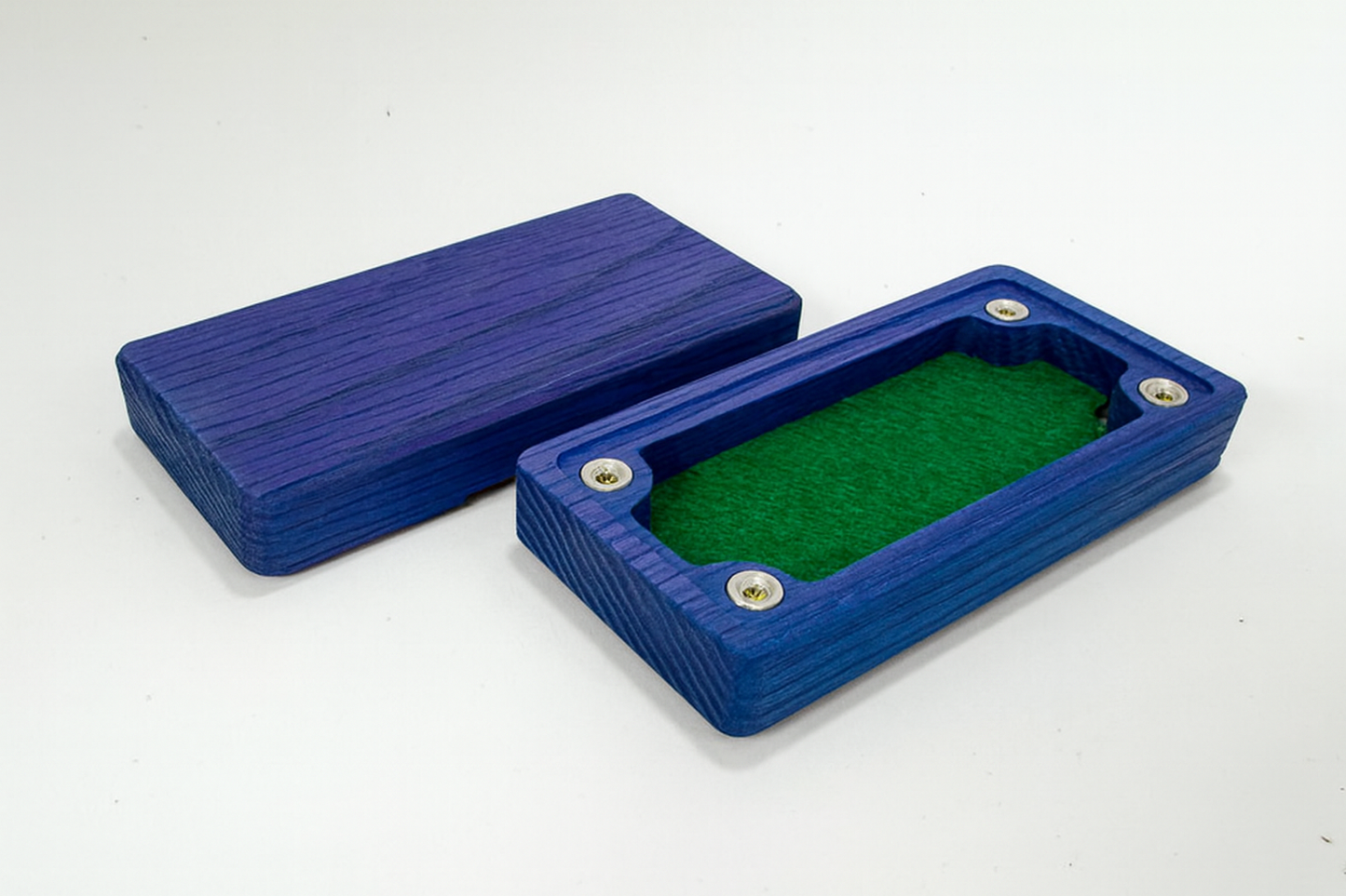 Mikro terning boks i farget treverk